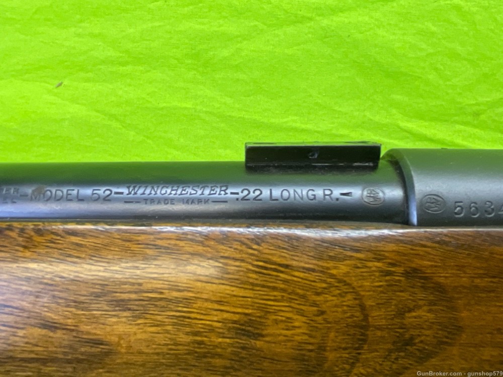 Winchester Model 52B 22 LR Rimfire 52 Match Target Sporting Bench MFG 1947-img-25