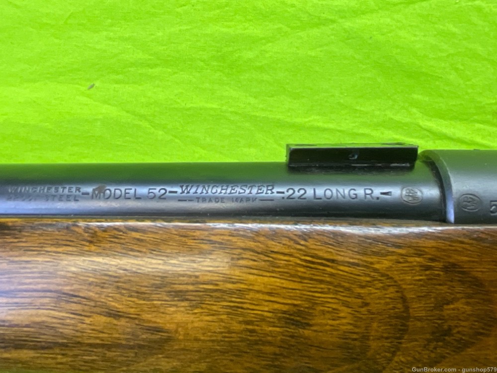 Winchester Model 52B 22 LR Rimfire 52 Match Target Sporting Bench MFG 1947-img-24