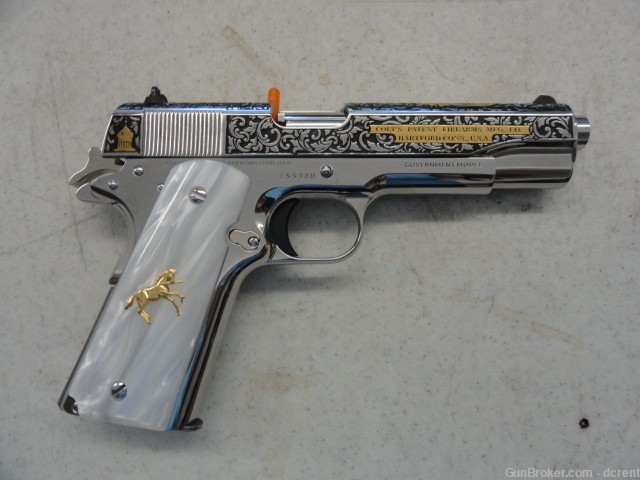 Colt 1911 El Samuel Colt .38 Super 5" 9rd Stainless 01911C-SS38-ESS-img-1