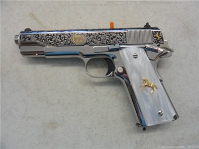 Colt 1911 El Samuel Colt .38 Super 5" 9rd Stainless 01911C-SS38-ESS