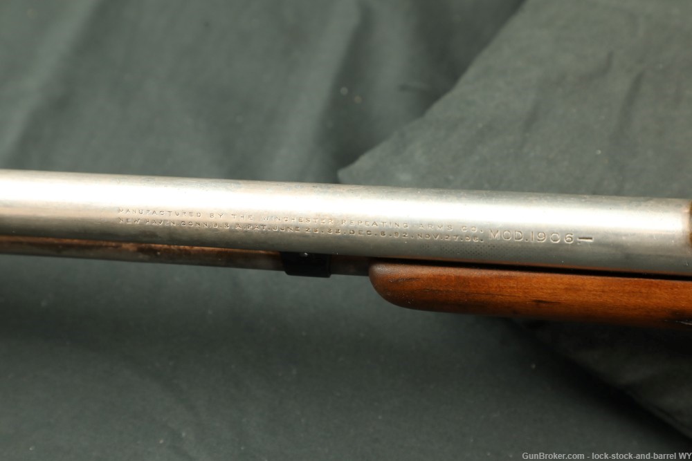 Winchester Model 1906 .22 S, L & LR Pump / Slide Action Rifle, MFD 1910 C&R-img-24