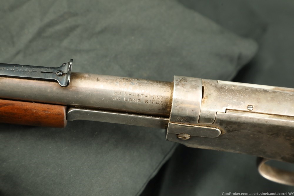 Winchester Model 1906 .22 S, L & LR Pump / Slide Action Rifle, MFD 1910 C&R-img-25