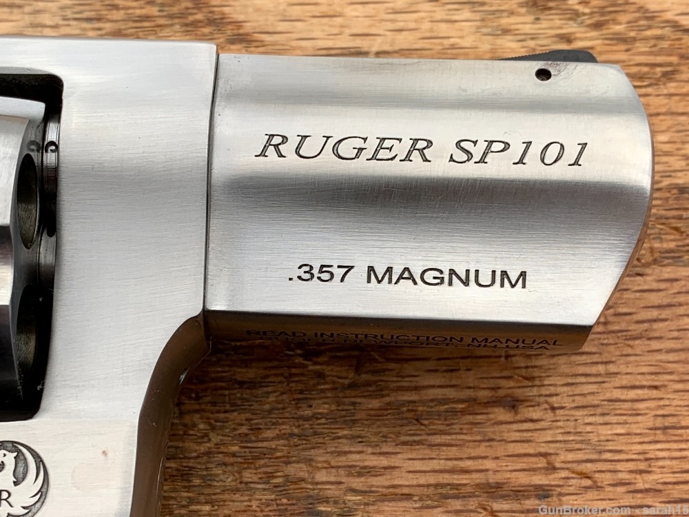 RUGER 2 1/4" SATIN STAINLESS SP101 FACTORY NEW .357 MAGNUM BOBBED HAMMER-img-13