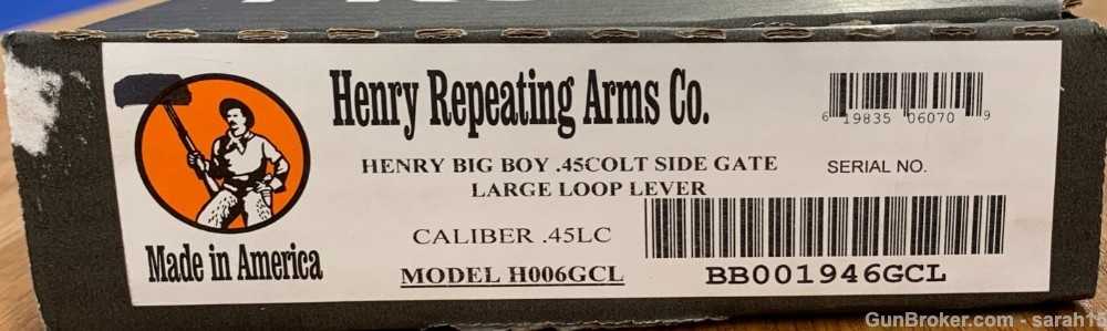 HENRY BIG BOY LARGE LOOP LEVER H006GCL FACTORY NEW .45 COLT SIDE-GATE 1894-img-3