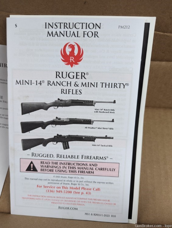 New In Box Ruger Mini-14 Ranch Rifle .556 Nato w/Bonus-img-3