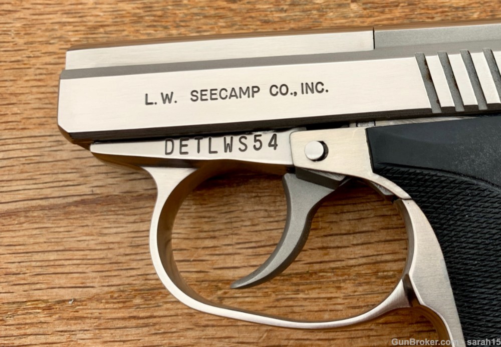 LW SEECAMP STAINLESS MODEL LWS 32 ORIGINAL BOX, PAPERS, & AMMO .32 ACP-img-8