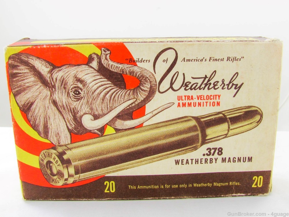Weatherby 378 Weatherby Magnum - Full Elephant Box-img-0