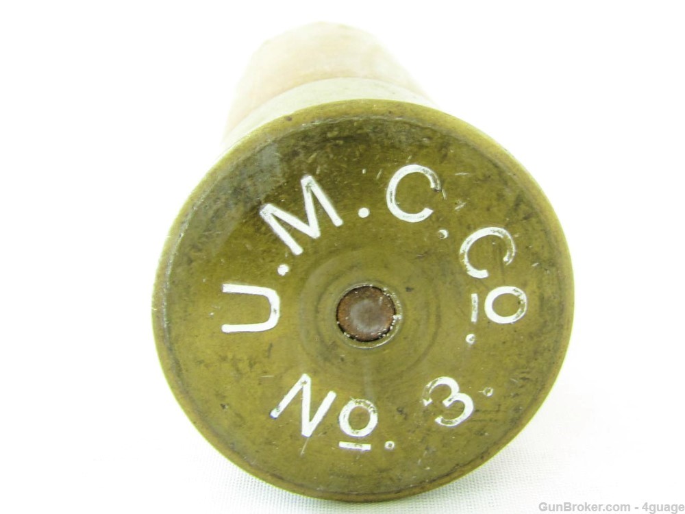 Rare U.M.C.Co. 3 Ga Shotshell Case-img-0