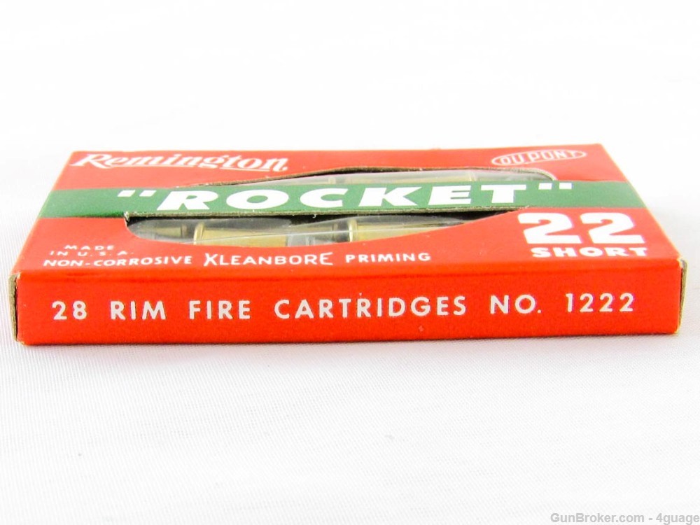 Scarce Remington Rocket 22 Short Full Chicklet Box-img-2