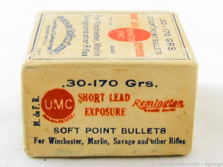 Remington UMC .30 Caliber 170 Grain Soft Point Bullets - Sealed Box-img-2