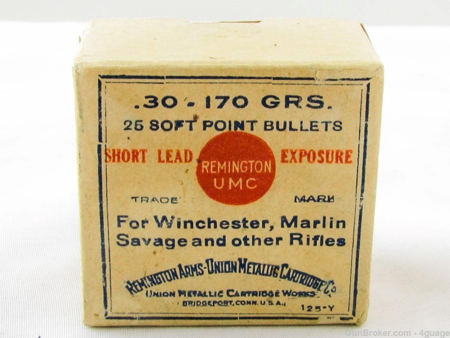 Remington UMC .30 Caliber 170 Grain Soft Point Bullets - Sealed Box-img-0
