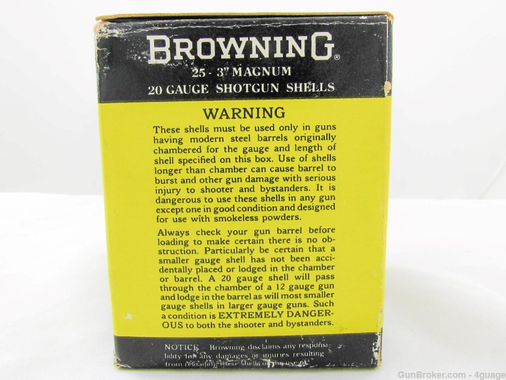 Browning 45 Power 20 Ga. 3" Magnum Shotshells - Full Box-img-2