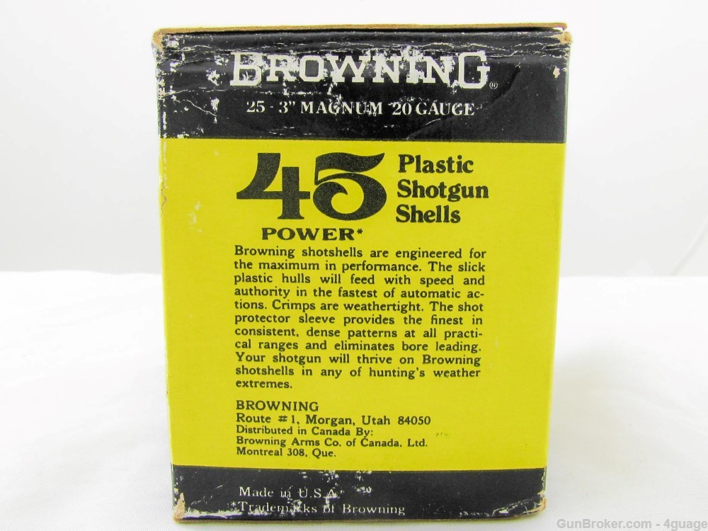 Browning 45 Power 20 Ga. 3" Magnum Shotshells - Full Box-img-3