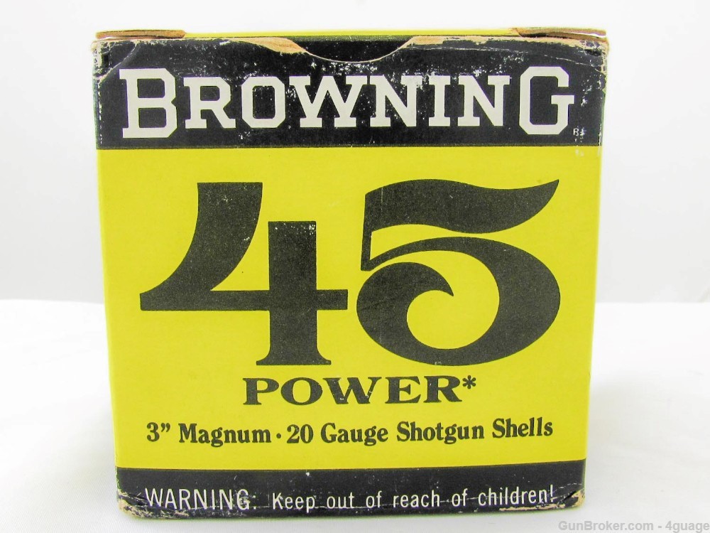 Browning 45 Power 20 Ga. 3" Magnum Shotshells - Full Box-img-0