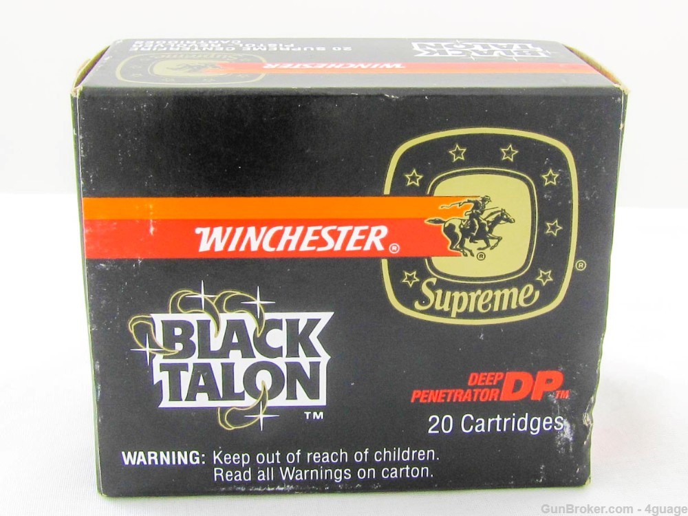 Winchester Supreme Black Talon 357 Magnum Full Box-img-0