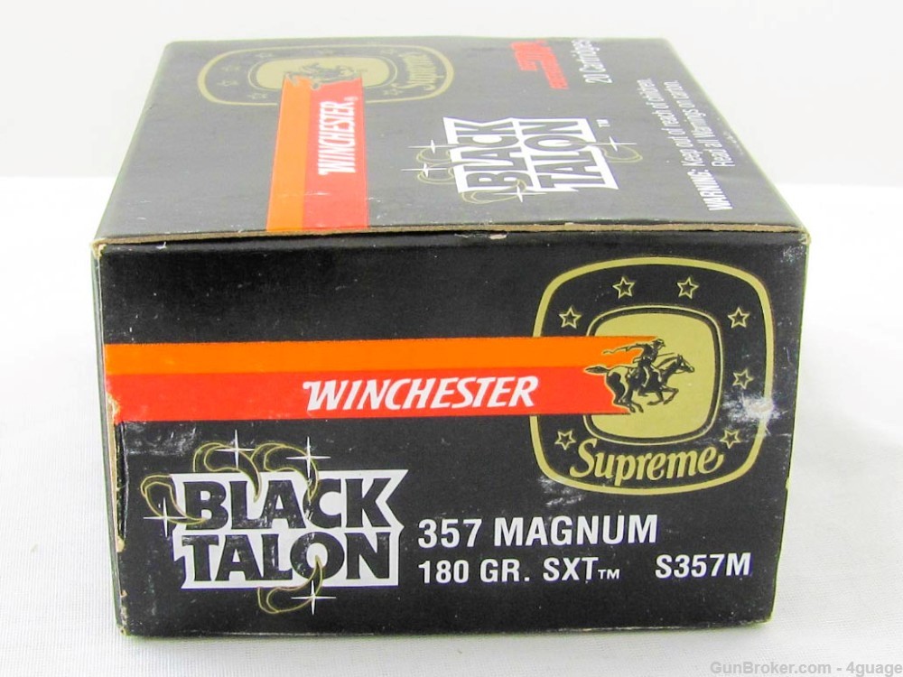Winchester Supreme Black Talon 357 Magnum Full Box-img-5