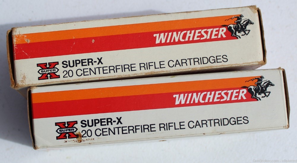Winchester 356 Win 2 Vintage Factory Boxes 40 Total Roundsc -img-4