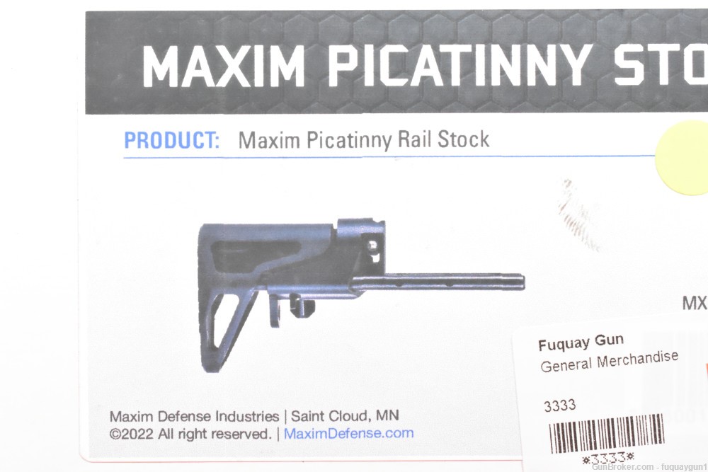 Maxim Picatinny Rail Mount PDW Stock MXM-48036 Maxim-Maxim-img-12