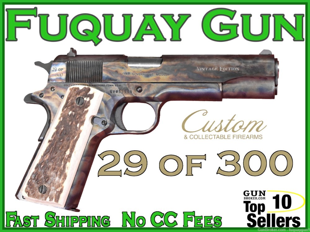 Custom & Collectable Firearms Colt 1911 Vintage Edition 45 ACP *29 of 300*-img-0