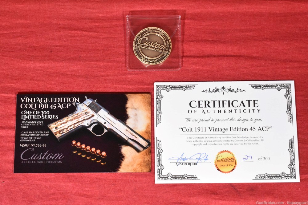 Custom & Collectable Firearms Colt 1911 Vintage Edition 45 ACP *29 of 300*-img-31
