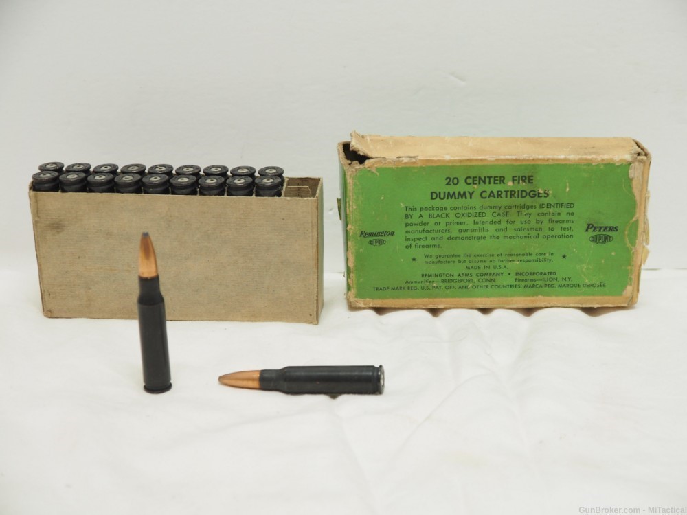 Vintage Remington Peters 308 Dummy Cartridges 20 Rounds Non Firing -img-0