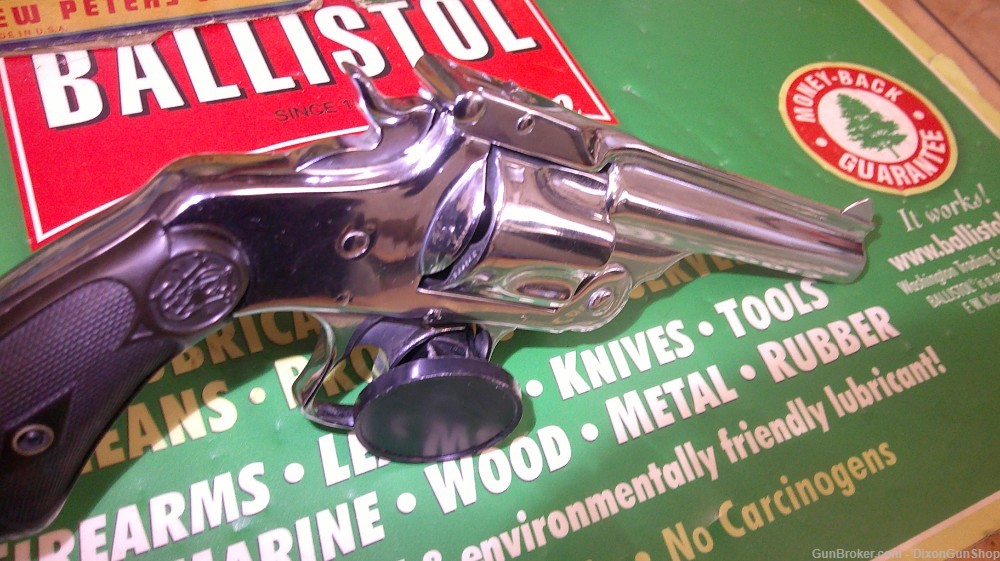 Smith & Wesson Model 3 38SW Nickel Plated-img-8