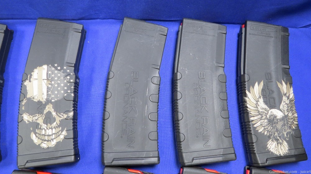 Set of 20 Black Rain Ordnance Laser Engraved AR15 Magazines-See Description-img-12