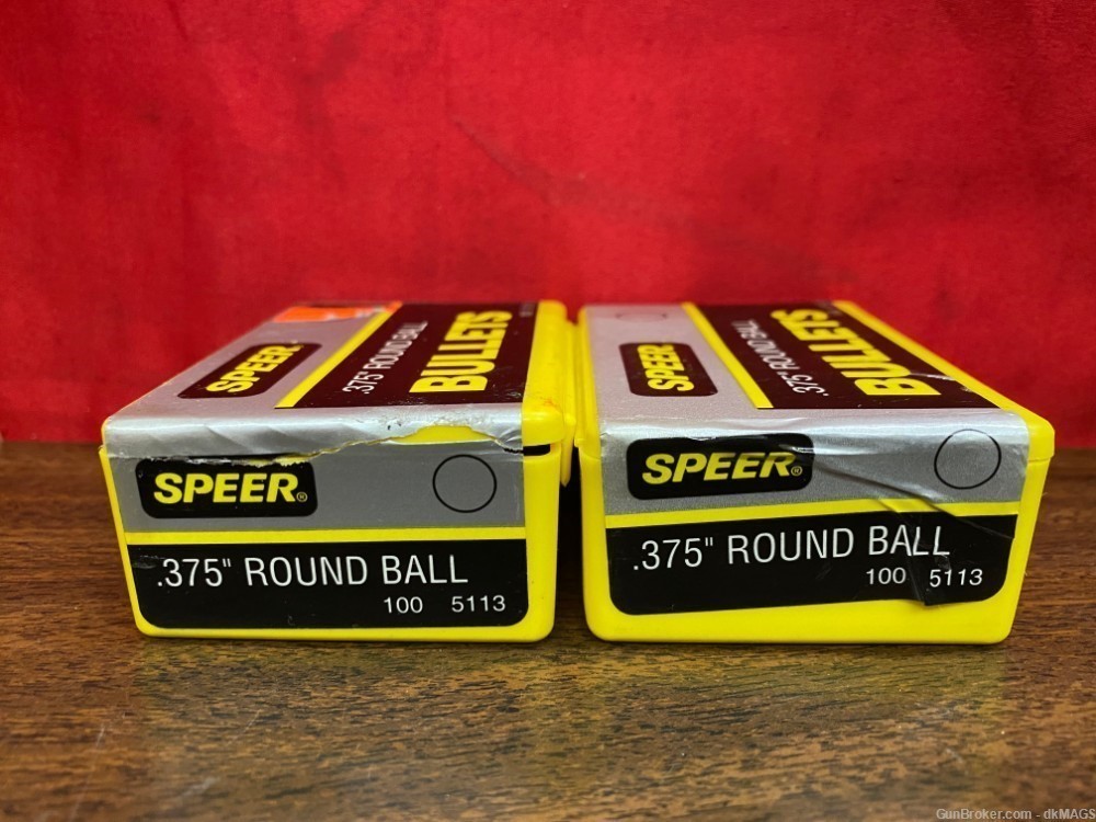 2 Speer .375 round ball Bullets 100 ct. boxes 5113-img-5