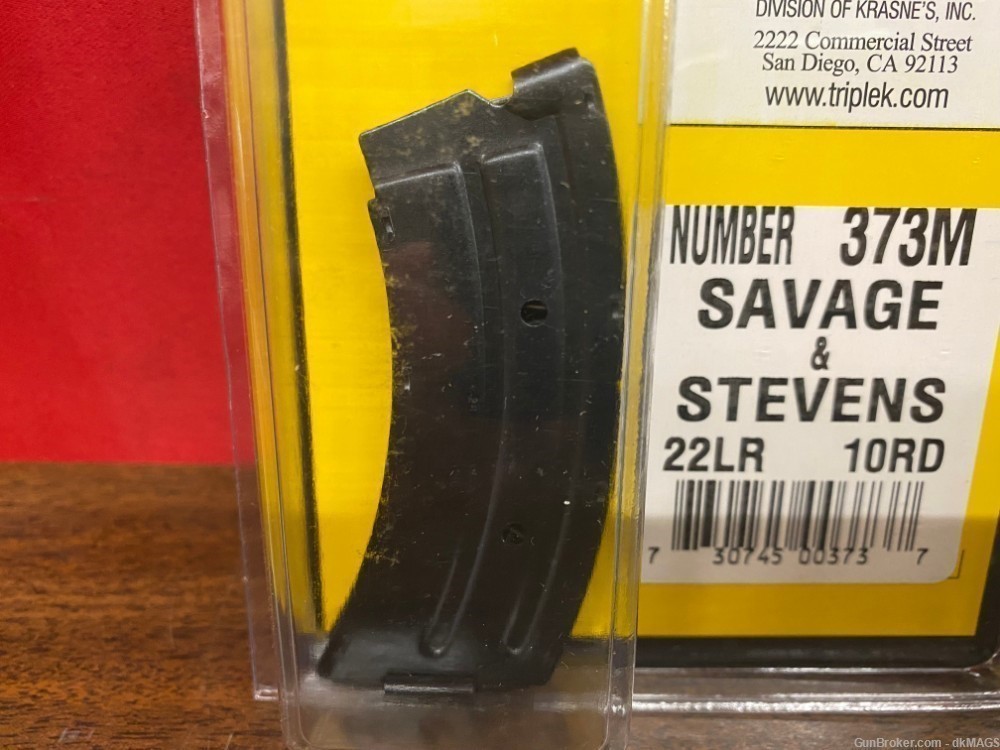 2 Savage & Stevens .22LR 10rd Magazines Mags Clips 373M-img-3