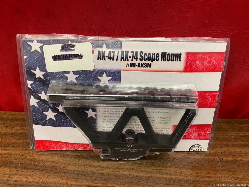 Midwest Industries AK Railed Side Scope Mount Aluminum Black MI-AKSM-img-0