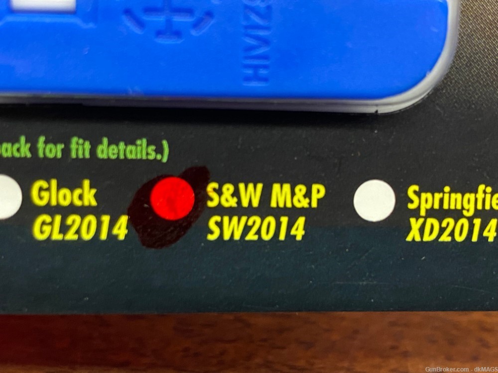 HIVIZ Front Sight S&W M&P Fiber Optic 3 Interchangeable Lite Pipes SW2014-img-4