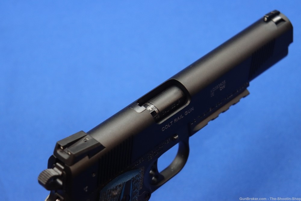 Colt Model 1911 Rail Gun Pistol 22LR 12RD Semi Auto Germany G10 BLUE BLACK-img-14