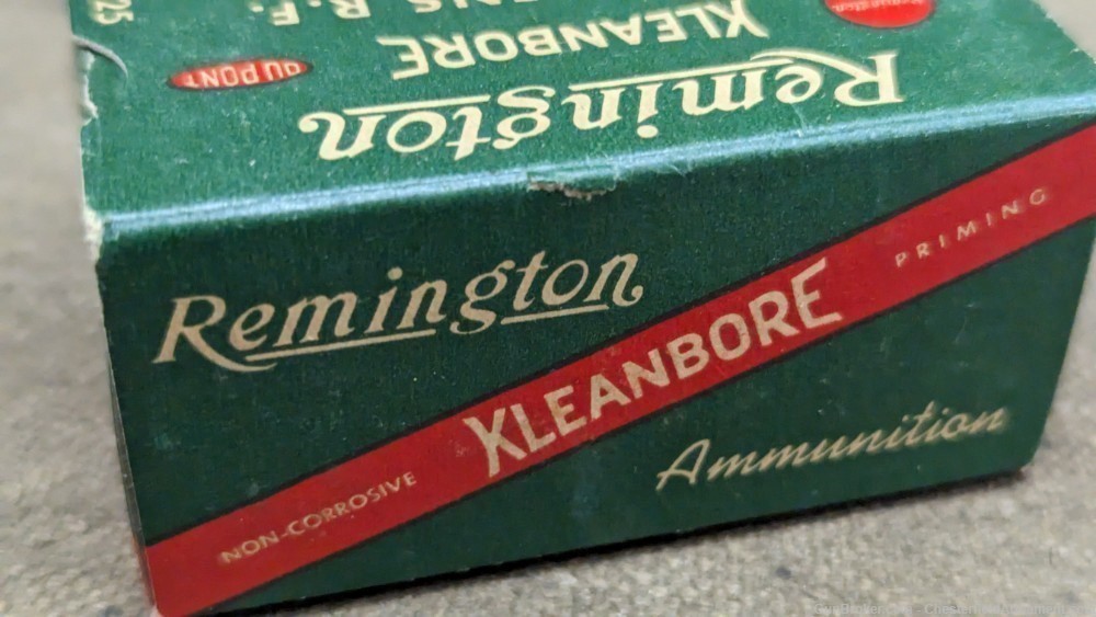 Vintage Remington Kleanbore 25 Stevens Rimfire,  50 round box-img-3