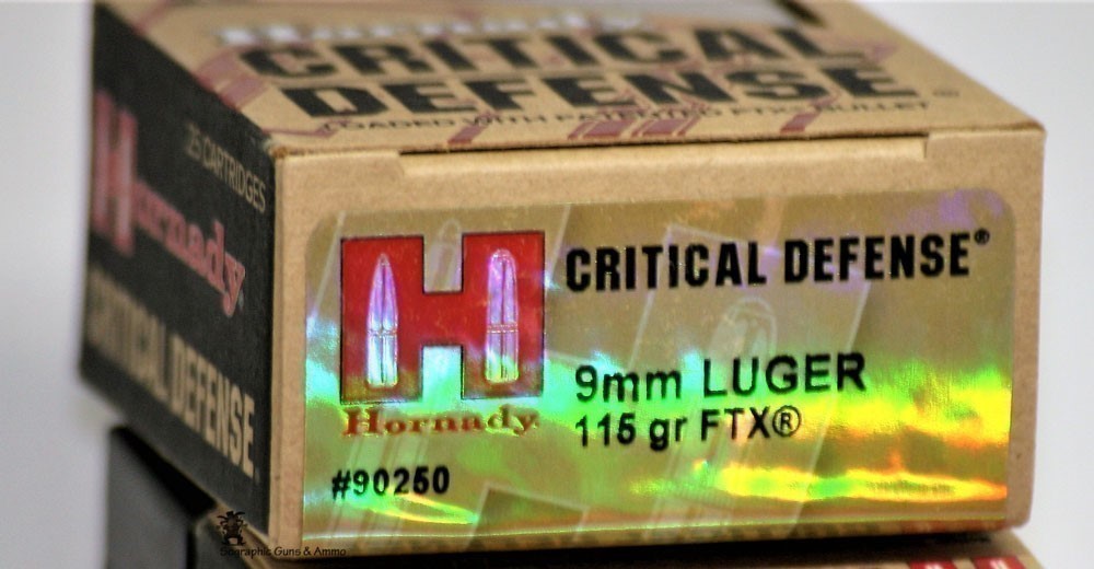 Critical Defense 9 mm HORNADY 115 Grain 9MM FTX Personal Defense Carry 25RD-img-1