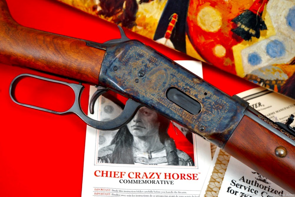 Ultra Rare Chief Crazy Horse Winchester 1894 .38-55 Commemorative ANIB-img-7