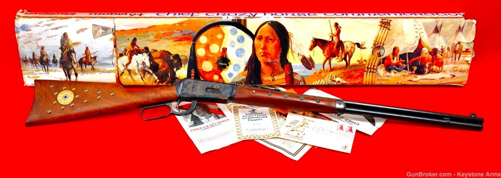 Ultra Rare Chief Crazy Horse Winchester 1894 .38-55 Commemorative ANIB-img-25
