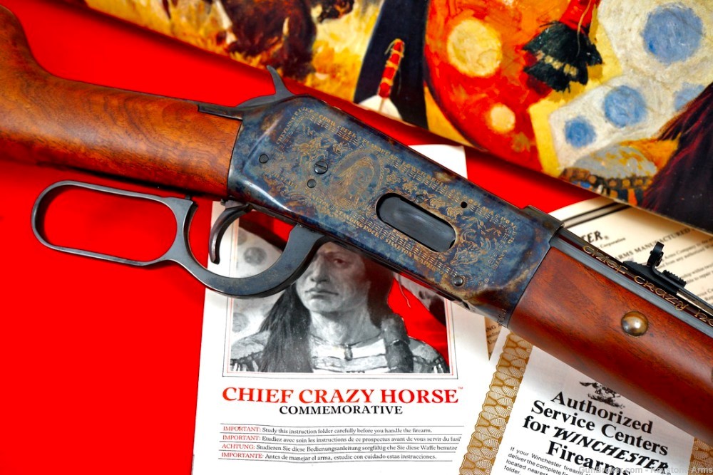 Ultra Rare Chief Crazy Horse Winchester 1894 .38-55 Commemorative ANIB-img-4