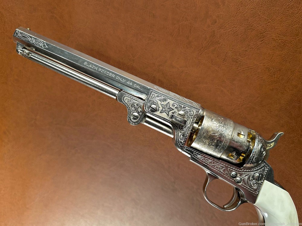 Pietta Traditions 1851 Colt Navy Lone Star Commemorative Engraved Revolver-img-5