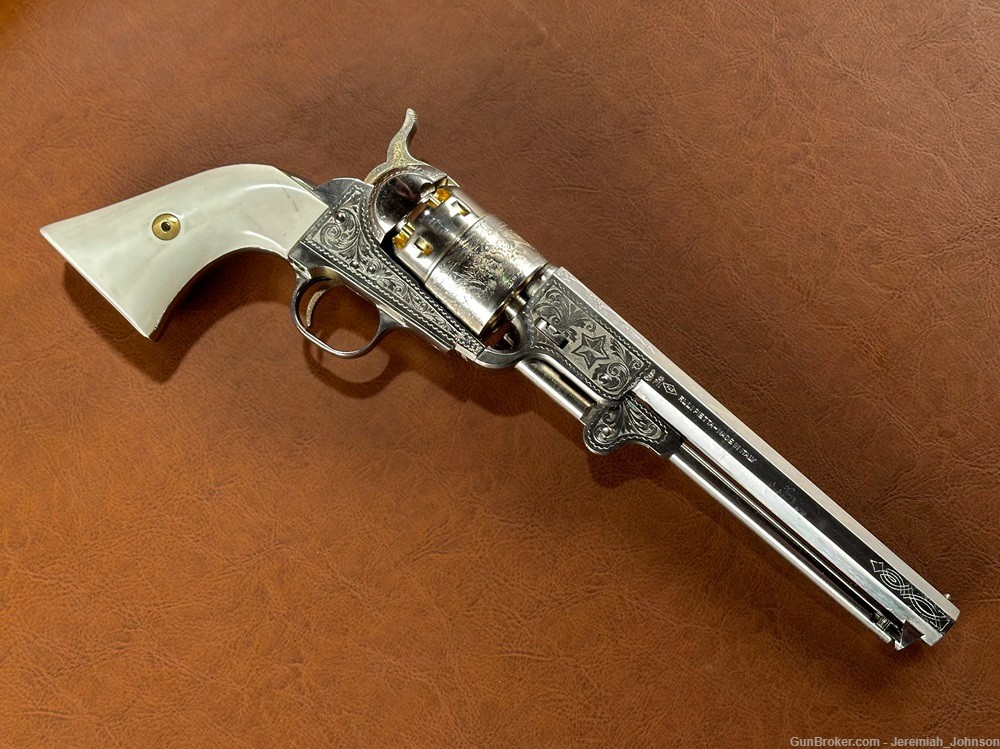 Pietta Traditions 1851 Colt Navy Lone Star Commemorative Engraved Revolver-img-2