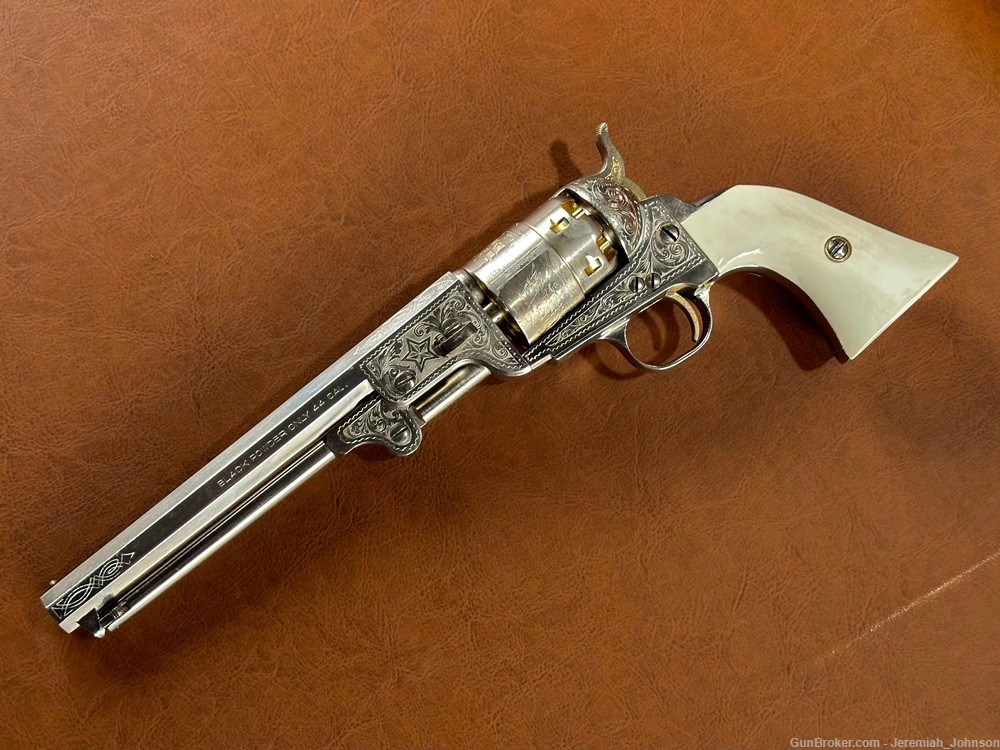 Pietta Traditions 1851 Colt Navy Lone Star Commemorative Engraved Revolver-img-3