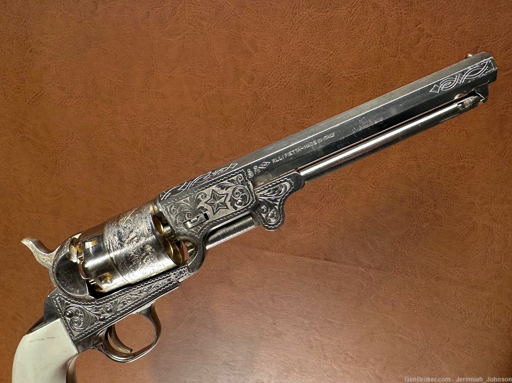 Pietta Traditions 1851 Colt Navy Lone Star Commemorative Engraved Revolver-img-4