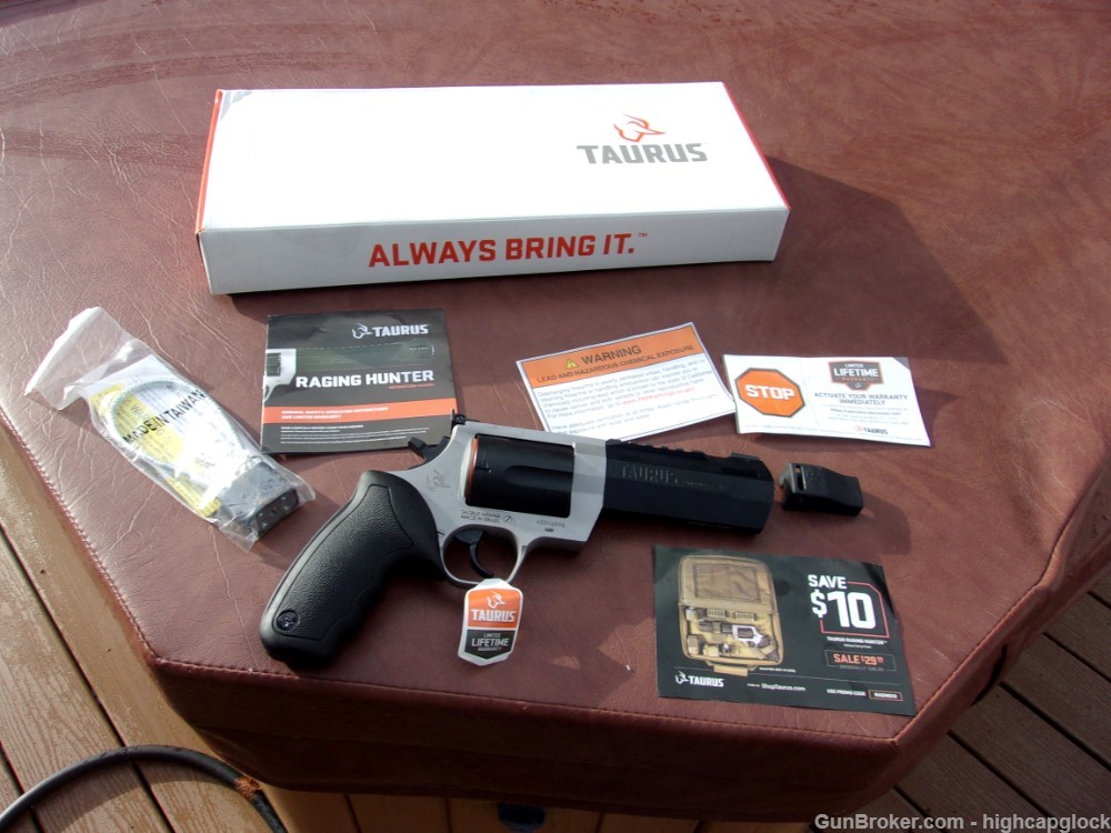 Taurus Raging Hunter 2 Tone .460 S&W Mag 5-1/8" Revolver NEW $1START-img-19