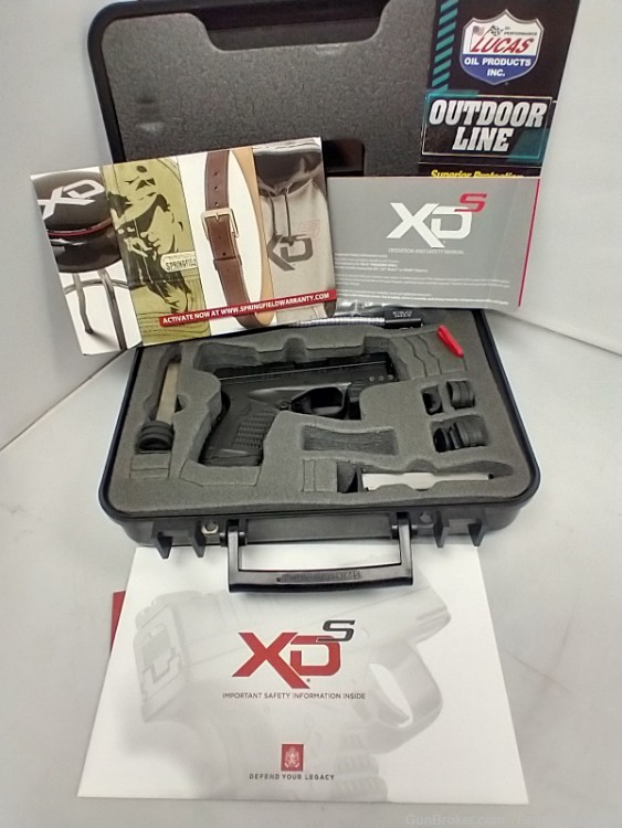 Springfield Armory XDS-9 3.3" Black 9mm w/Laser & Original Case USED-img-4