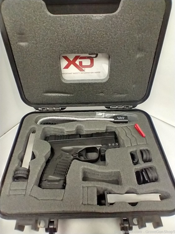 Springfield Armory XDS-9 3.3" Black 9mm w/Laser & Original Case USED-img-0