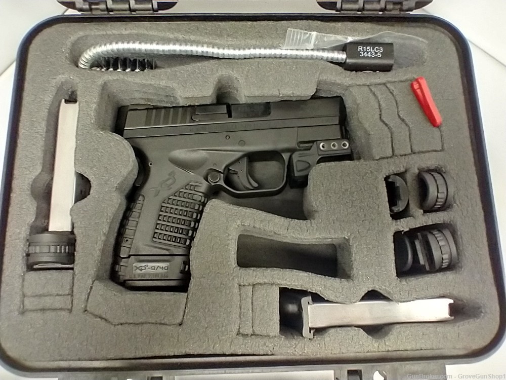 Springfield Armory XDS-9 3.3" Black 9mm w/Laser & Original Case USED-img-1
