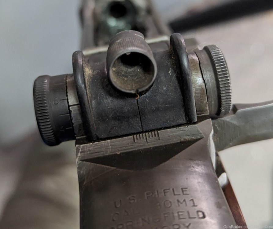 Springfield M1 Garand, NM rear sight, glass bedded-img-6
