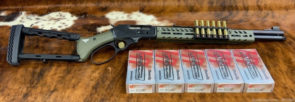 Marlin 1895GBL 45-70 GOVT. W/ 5 boxes of Hornady Lever Evolution -img-0