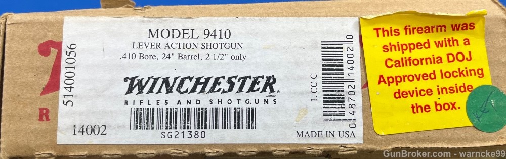 NOS Winchester Model 9410 Lever Action Shotgun, 410 Bore, Penny Start!-img-11