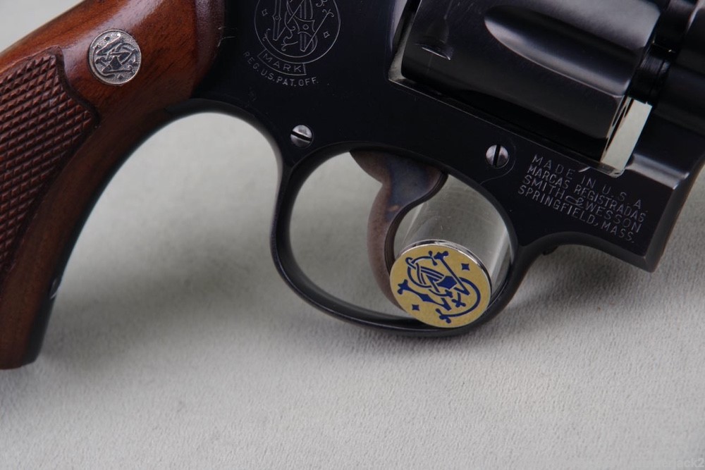 Exceptional 1950 Smith & Wesson M&P Pre Model 10 38 Spl 2'' Blue w Orig Box-img-16