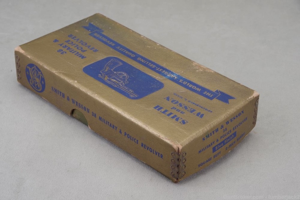 Exceptional 1950 Smith & Wesson M&P Pre Model 10 38 Spl 2'' Blue w Orig Box-img-3